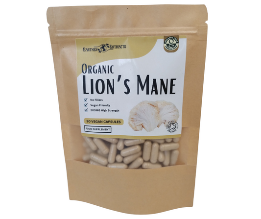 Lions Mane Mushroom Supplement Capsules x90