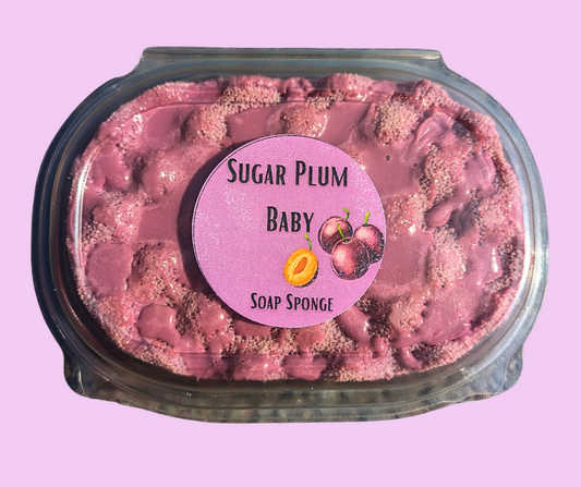 Sugar Plum Baby Soap Filled Exfoliating Sponge 150g