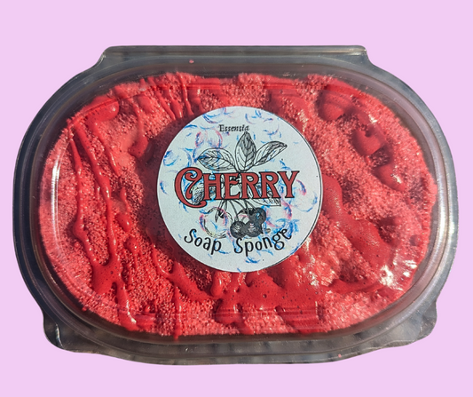 Cherry Soap Filled Exfoliating Sponge 150g