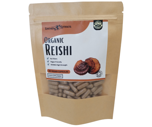 Reishi Mushroom Supplement Capsules x90