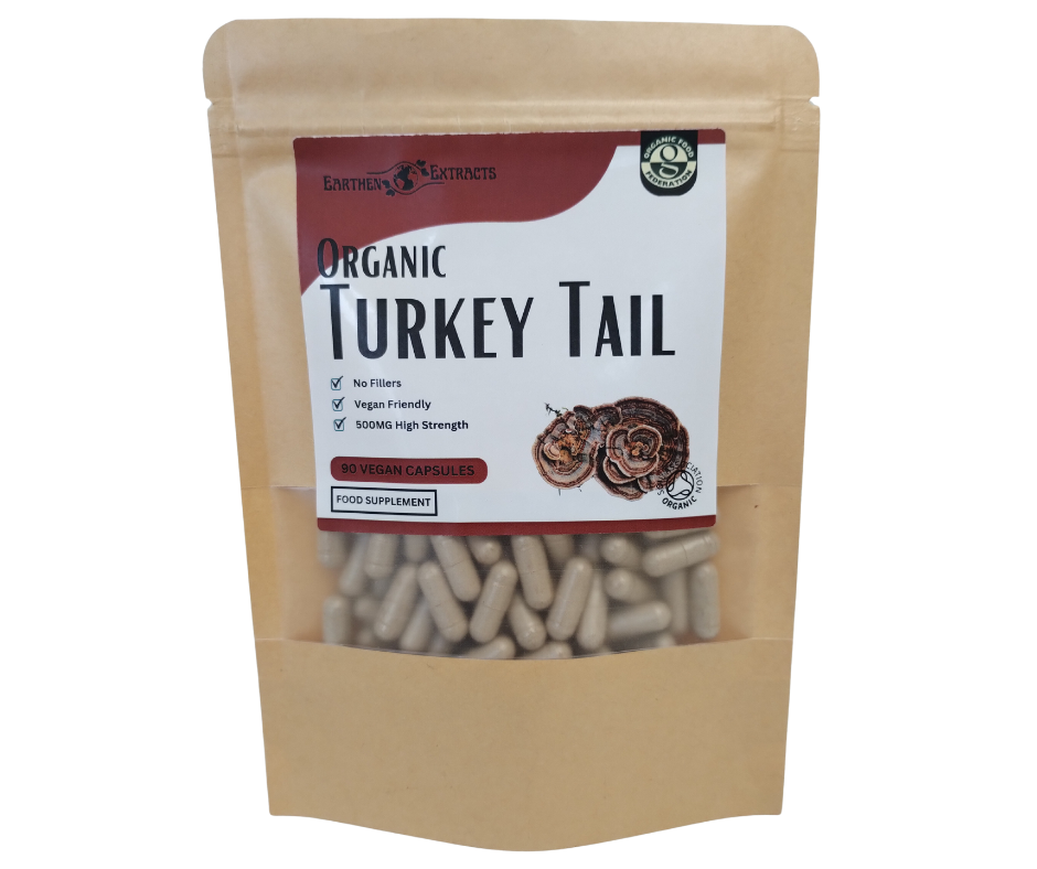 Turkey Tail Mushroom Supplement Capsules x90