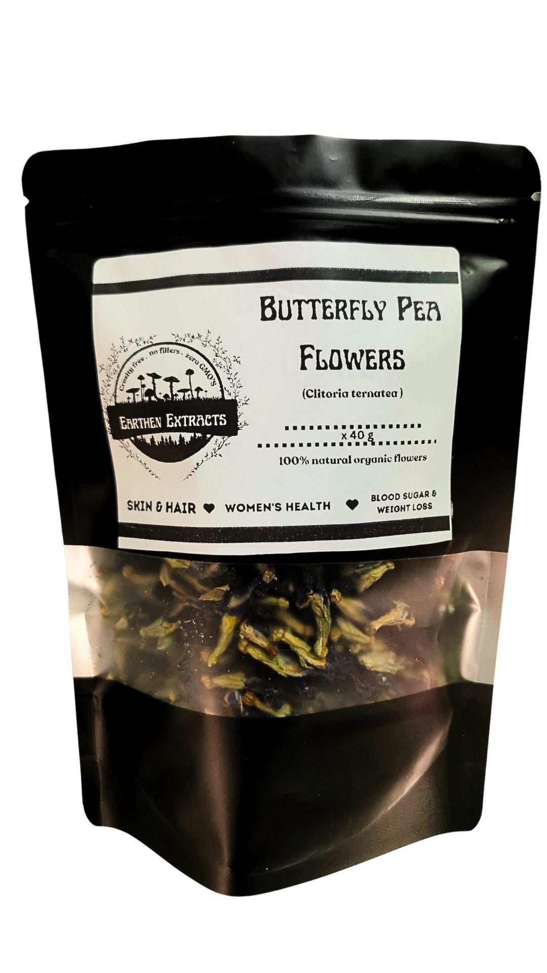 Butterfly Pea Flowers Tea 40g - Earthen Extracts