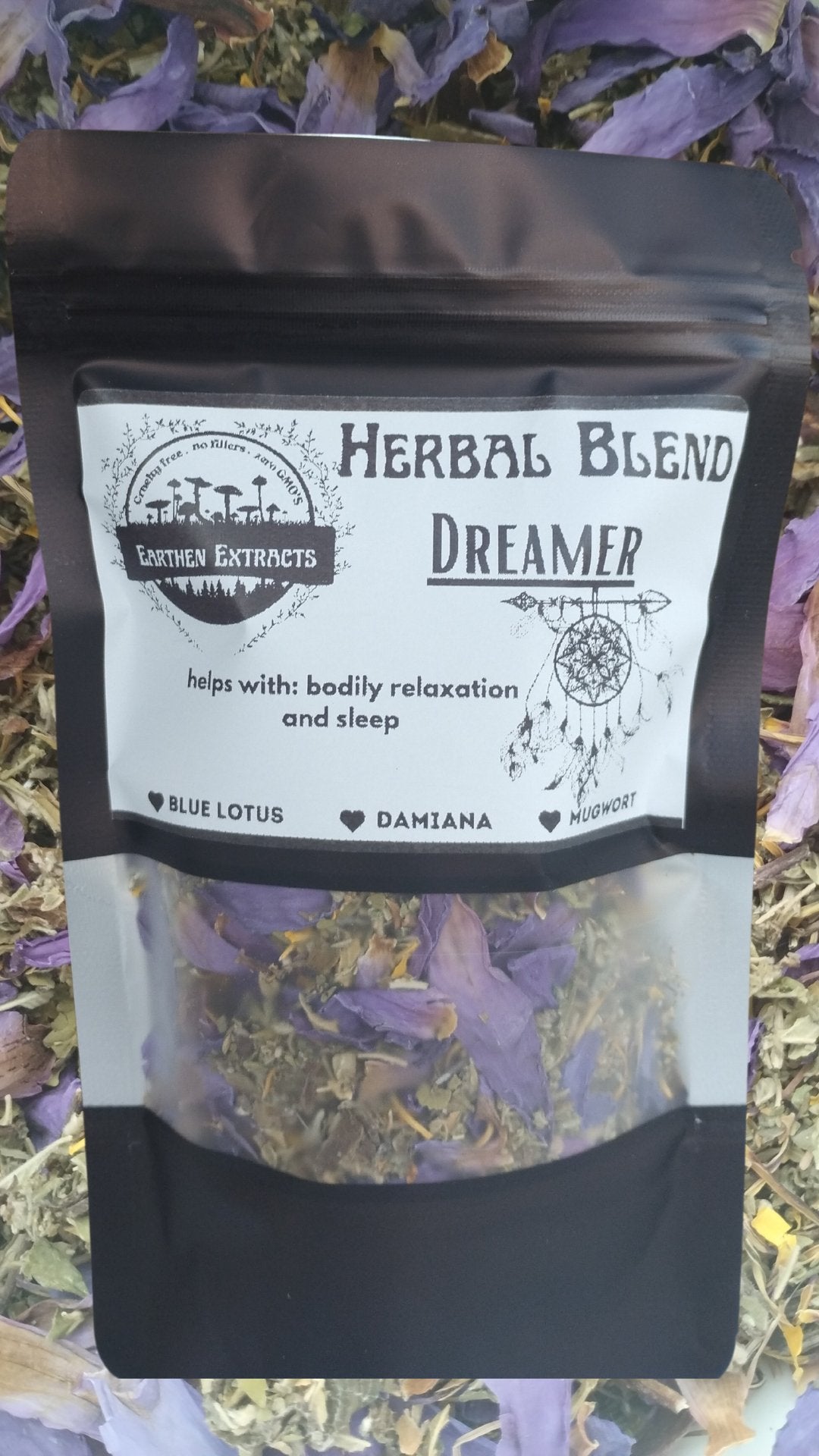 Herbal Blend Dreamer Loose Tea / Smoke 35g - Earthen Extracts